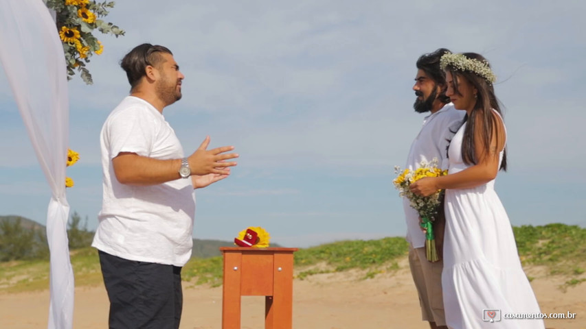 Casamento em Búzios Rio de Janeiro pé na areia casar de dia frente ao mar.