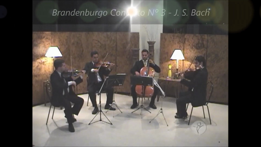 Brandenburgo 3 quarteto cordas