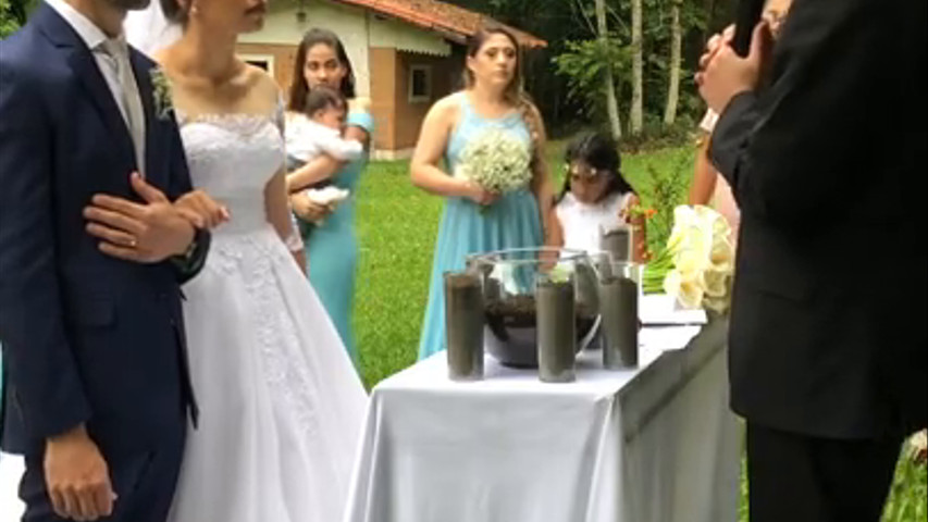 Casamento ao ar livre com dinâmica da árvore - São Paulo