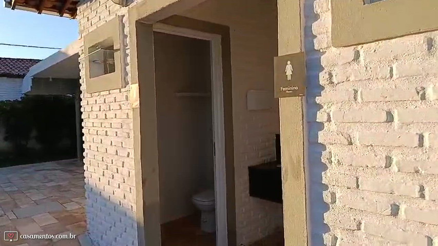 Grande espaço para o buffet 