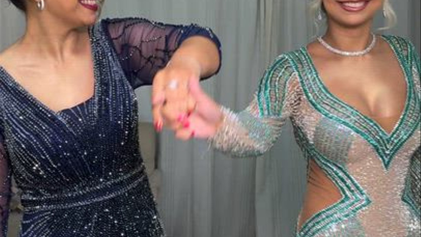 Formanda e sua mãe 
