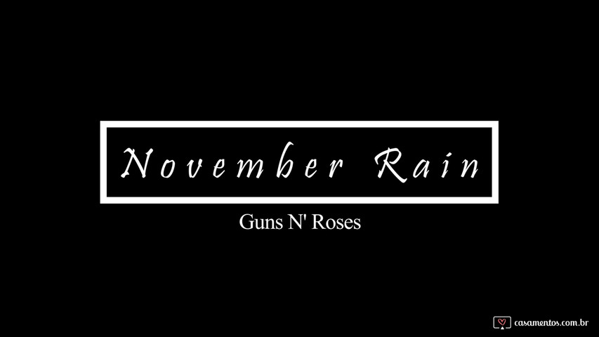 November rain - Guns n' roses