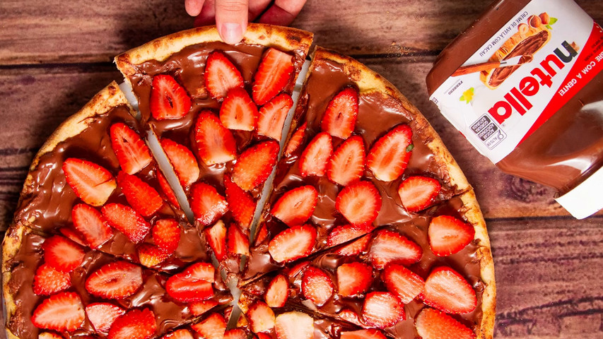 Pizza Nutella com Morango