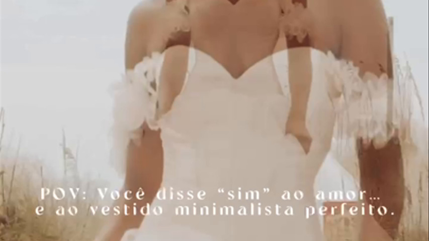 Vestidos de noiva minimalista