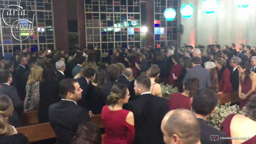 Entrada das Alianças - Capela Colégio Franciscano PIO XII