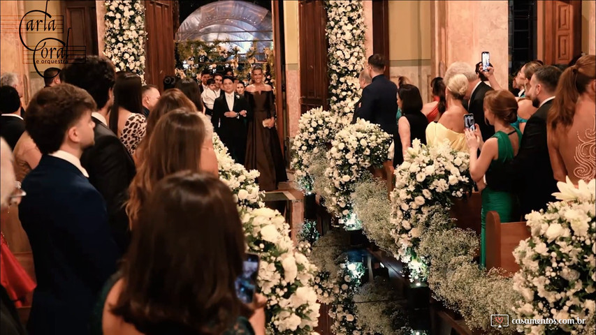 Entrada da Noiva -  Carla Coral e Orquestra - Paróquia Santa Teresinha - Higienópolis São Paulo