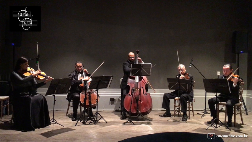 Quinteto de cordas para recepção - Carla Coral e Orquestra - Palácio Tangará