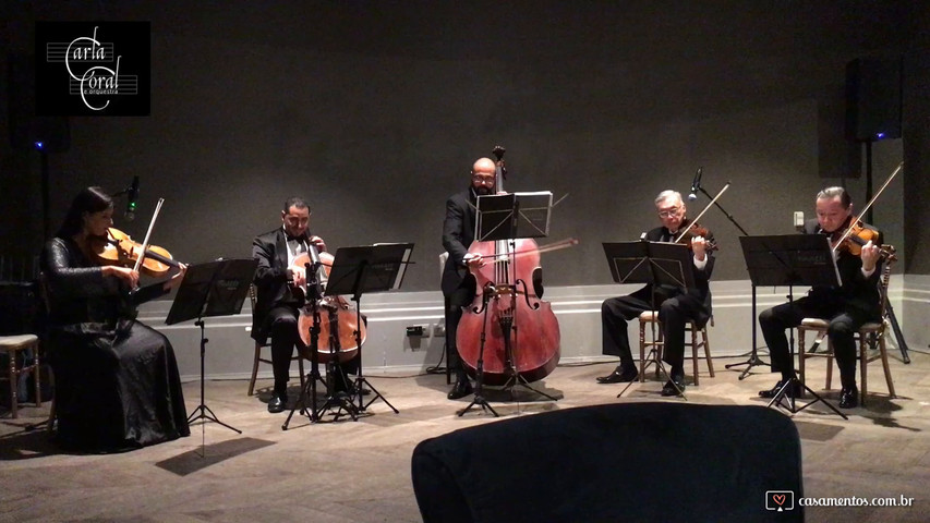 Quinteto de cordas para recepção 1 - Carla Coral e Orquestra - Palácio Tangará