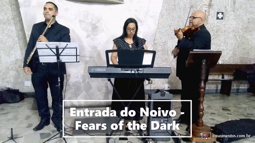 Flauta transversal, violino e teclado