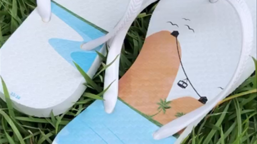 Chinelos personalizados 