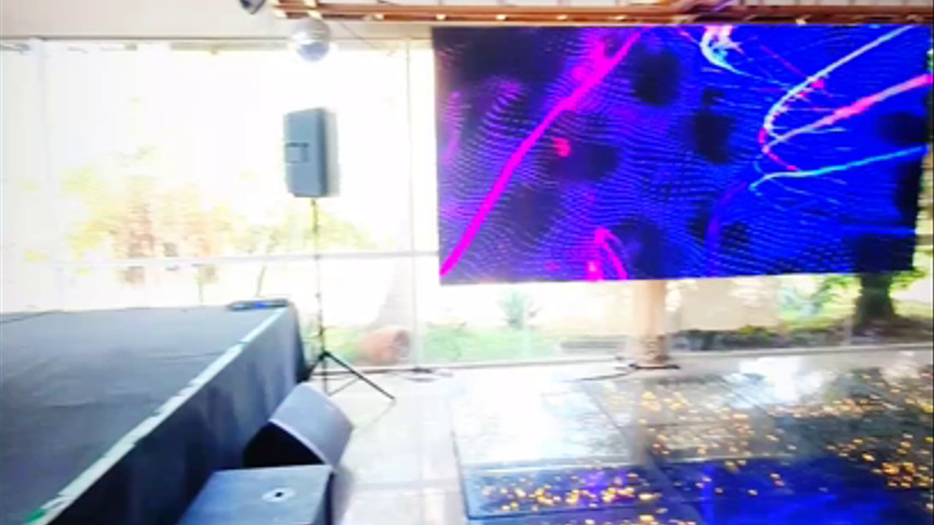 Dj painel de led pista gold pista de danca sistema de som 