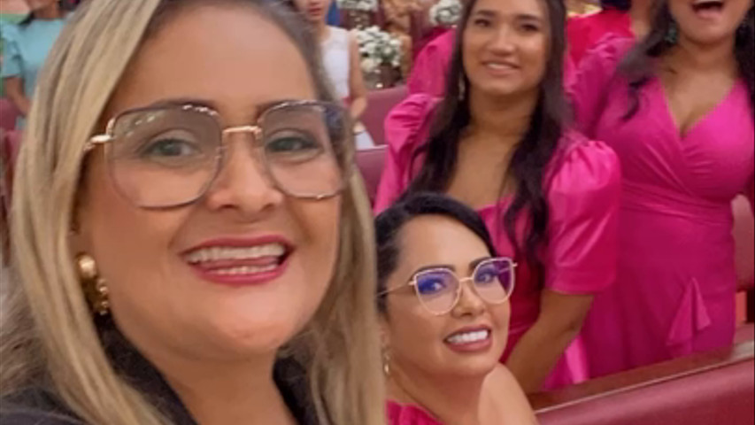 Um momento com elas que estavam maravilhosas  