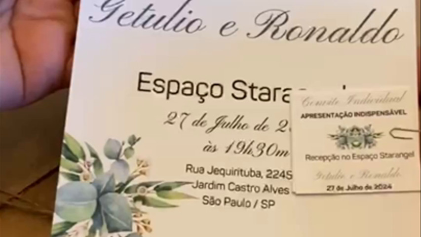 Convite de Casamento Rustico