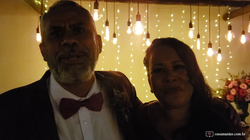 Pais da noiva Aline Sra. Janete e Sr. Antônio