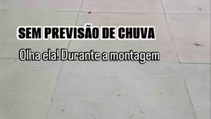 Tenda para casamento, será que vai chover?
