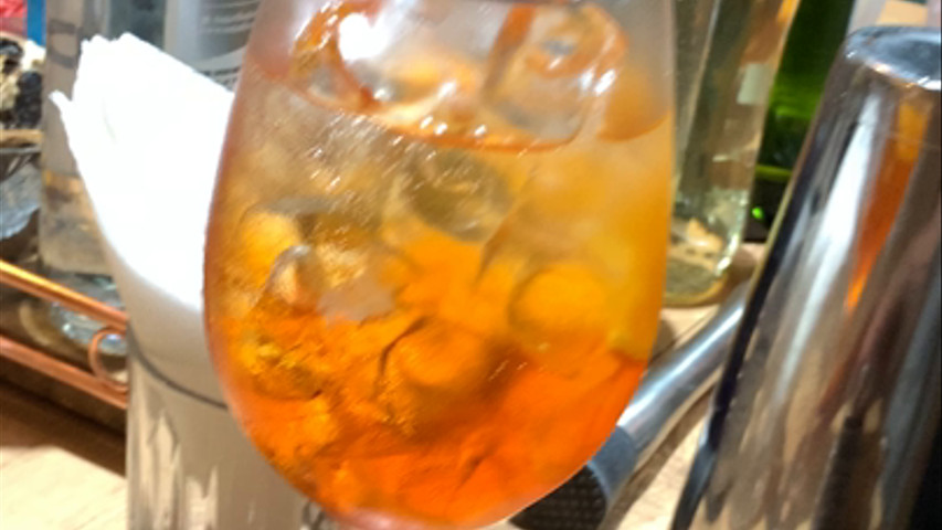 Finalização Aperol Spritz