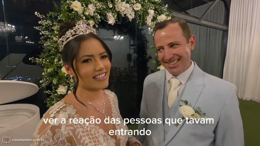 Depoimento dos noivos Viviane & André 