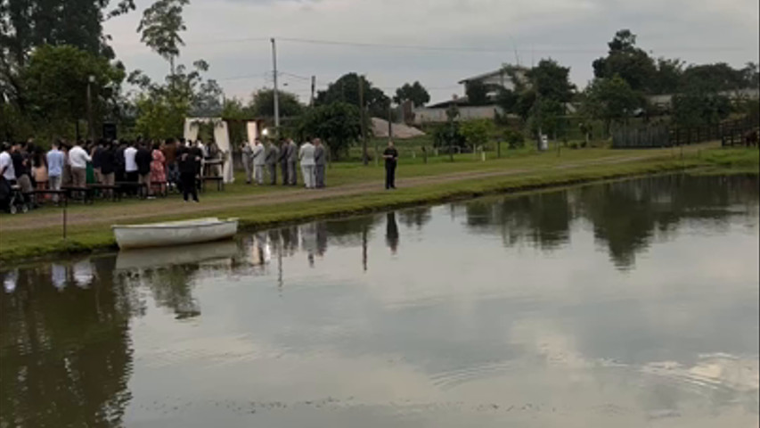 Cerimonia de casamento no Sitio Bodega Campeira