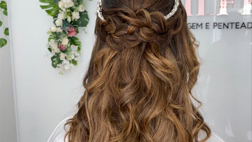 Penteado com trança 