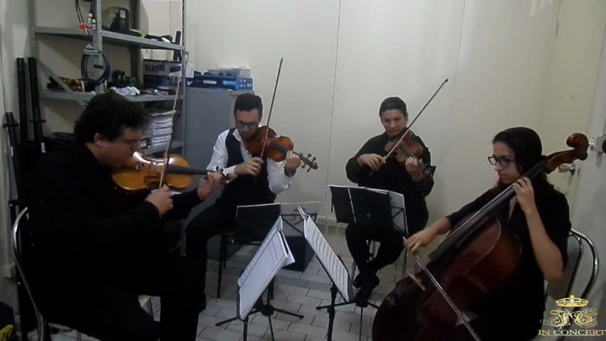 Ensaio do quarteto de cordas