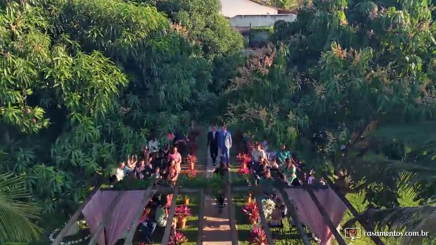 Casamento com drone