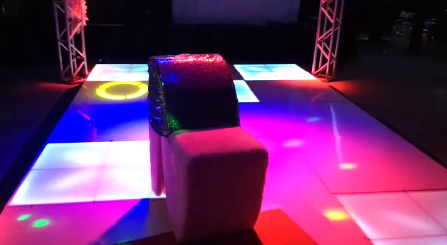 pista de led dois telões box X