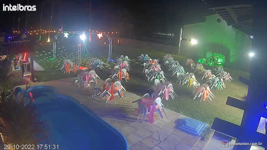 Animação de palco de dança e iluminação