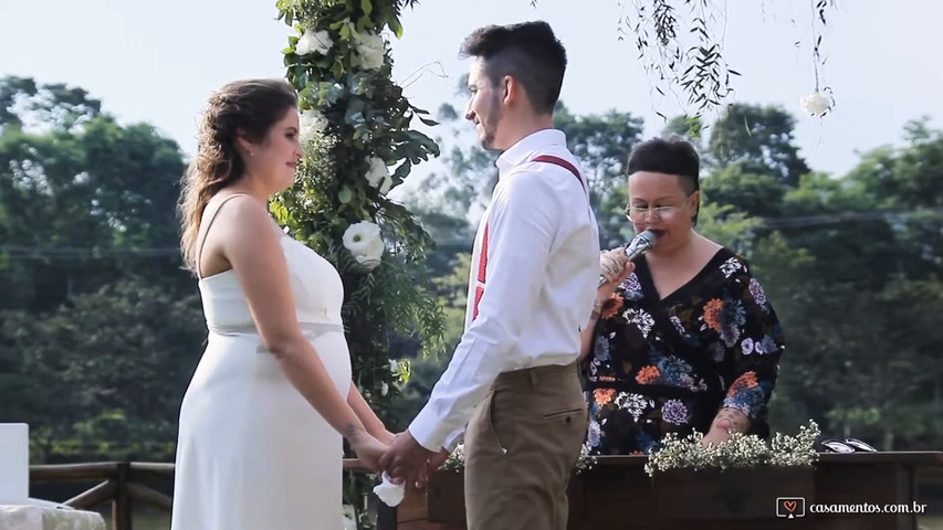 Cerimônia de casamento surpreendente 