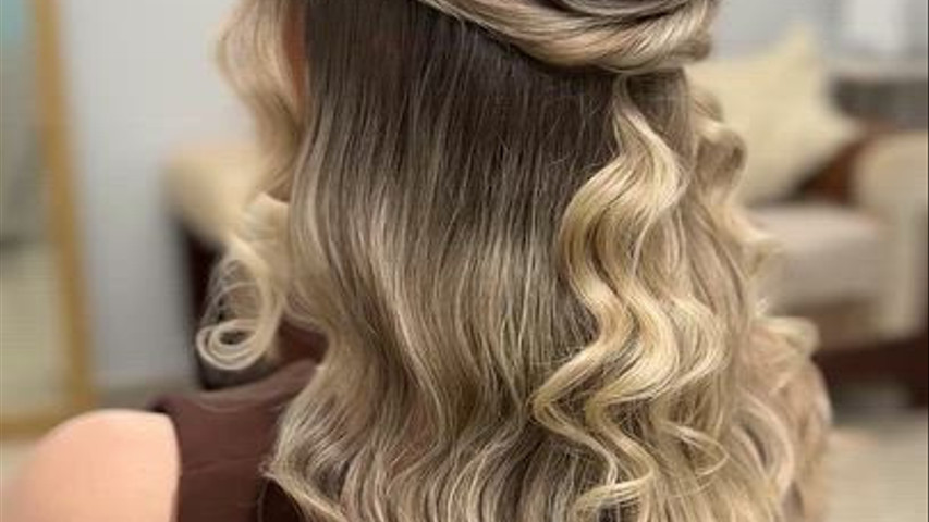Penteado semi preso 