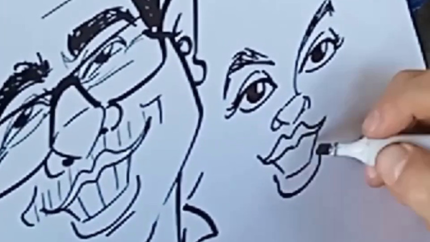 CARICATURAS AO VIVO