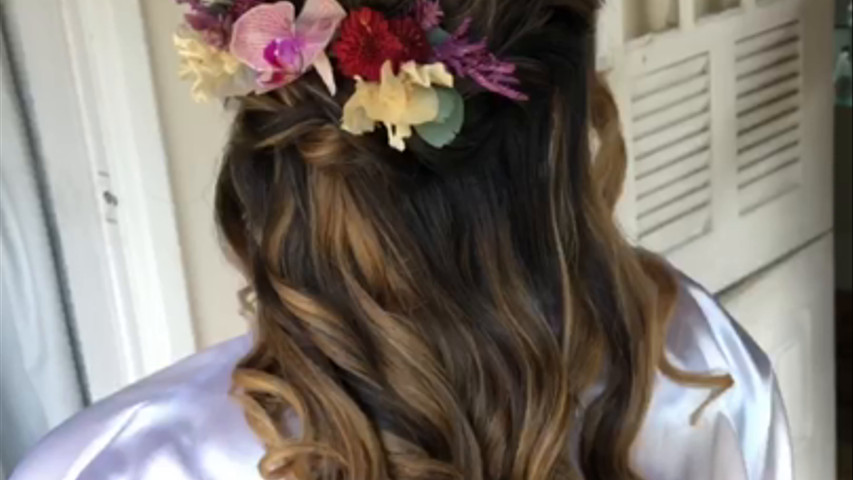 Penteado romântico 