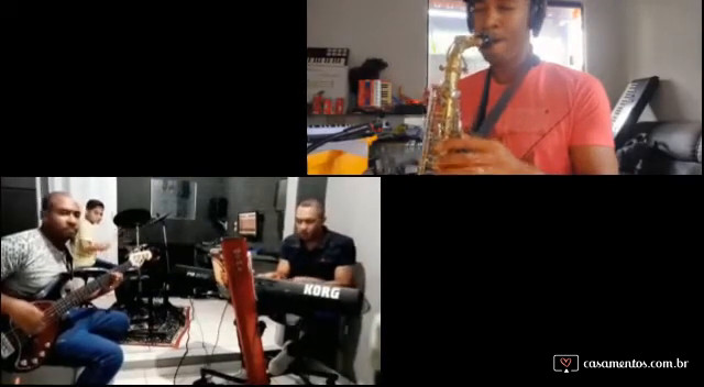 Saxofone e banda, para recepção e cerimônia!