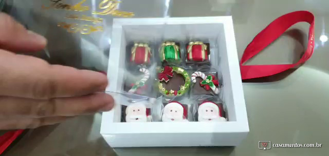 Doces personalizados de Natal