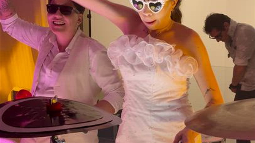 W1 Tambor de Led - Casamento Milena e Sofia