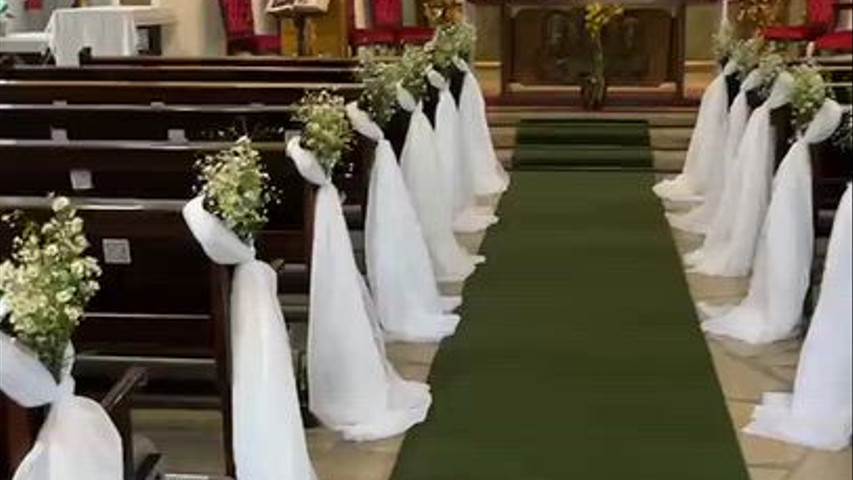 Decoração de Casamento - Paróquia Santo Antonio Aldeia da Serra - Equipe Simplisim Decorações 