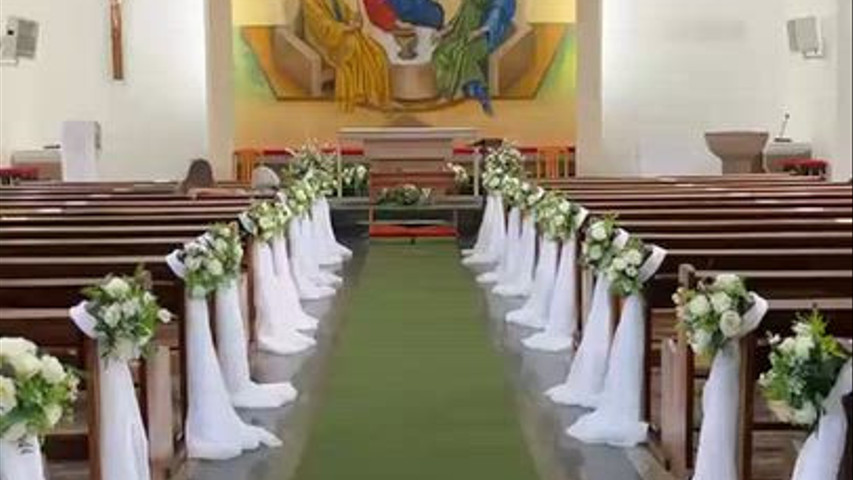 Decoração de Casamento Simples para Igreja - Osasco - Equipe Simplisim Decorações