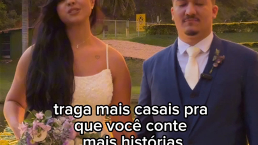 Depoimento noivos na Lagoa Santa Rita 