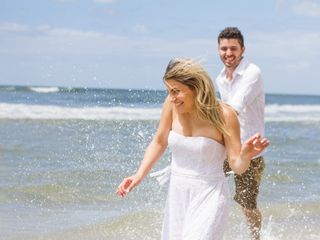 Cobertura fotográfica pós casamento na praia