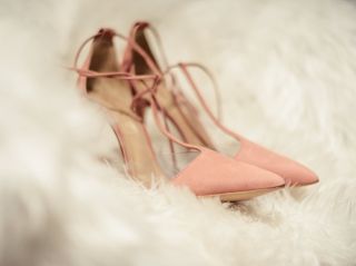 Sapatos rosas para noivas: eternas românticas