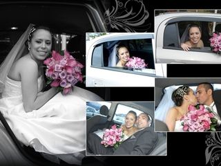 A decoração do carro de casamento