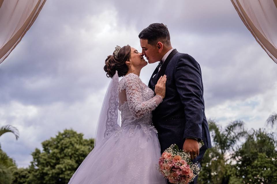O casamento de Evelyn e Peterson