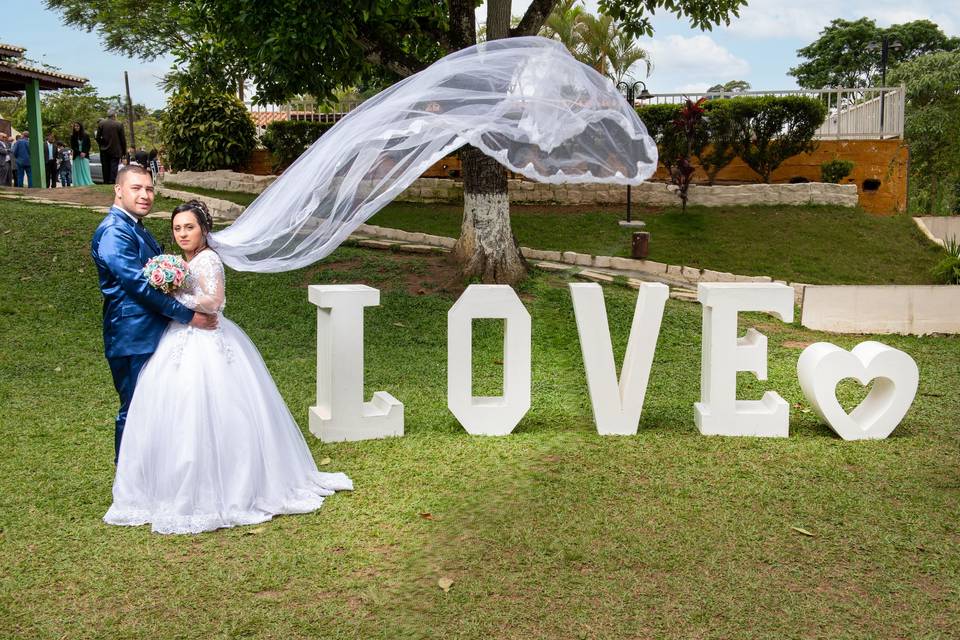 O casamento de Valder e Rebeca