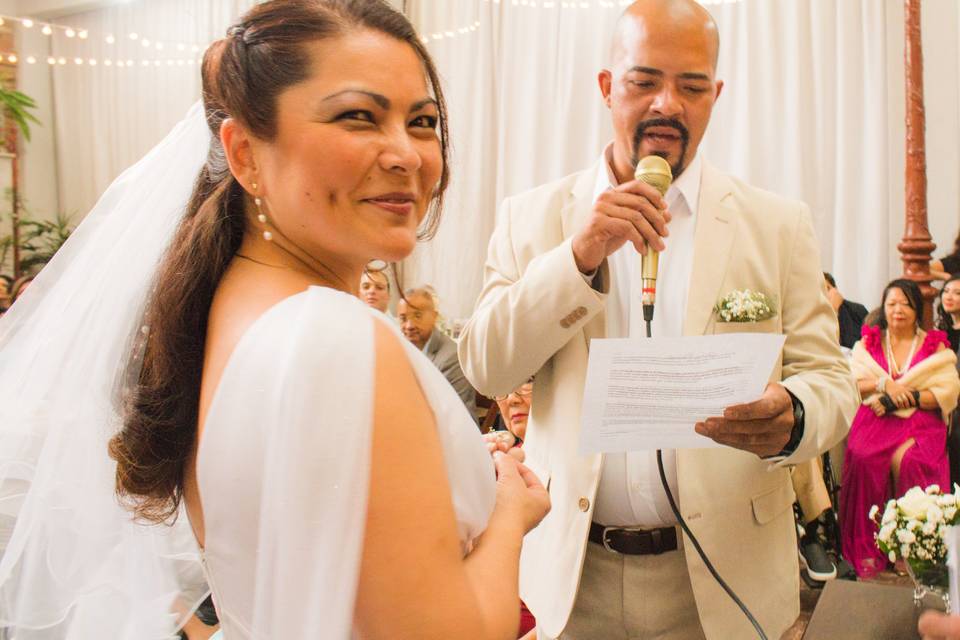 O casamento de Camila e Heber