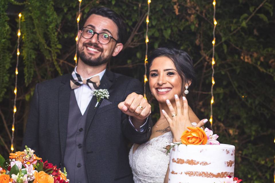 O casamento de Aline e Júlio