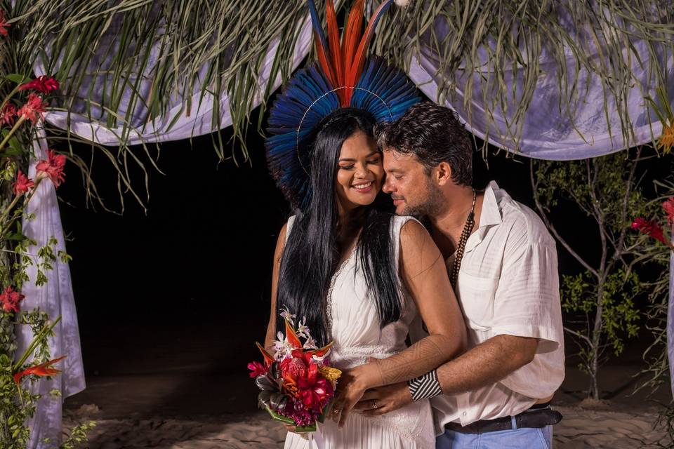 O casamento de Leila e Léo