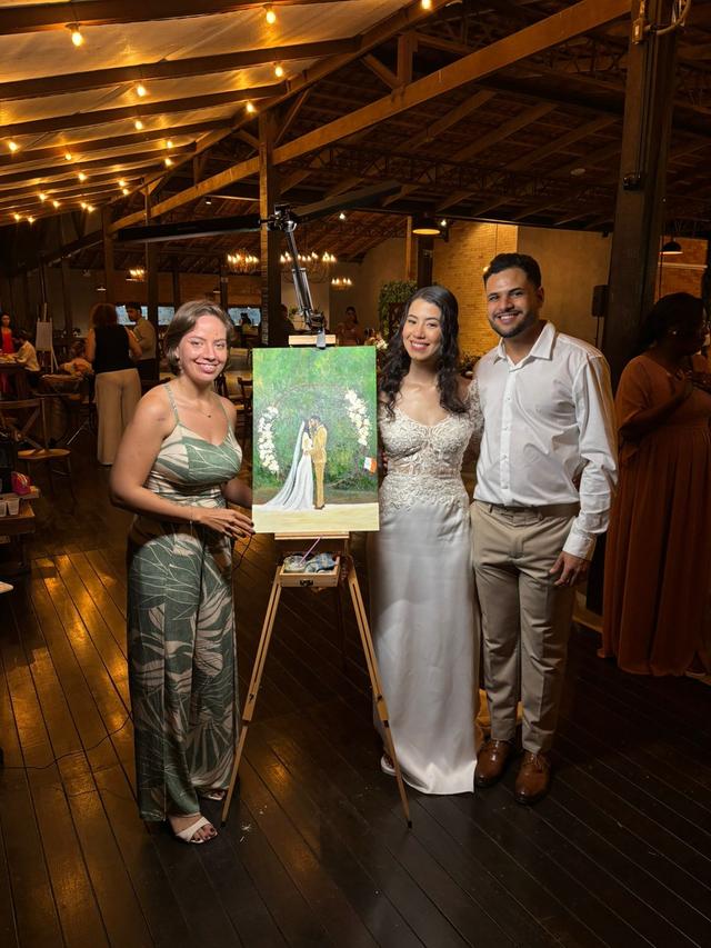 Pintura ao vivo - Luana Cristina Arte Estúdio - 1