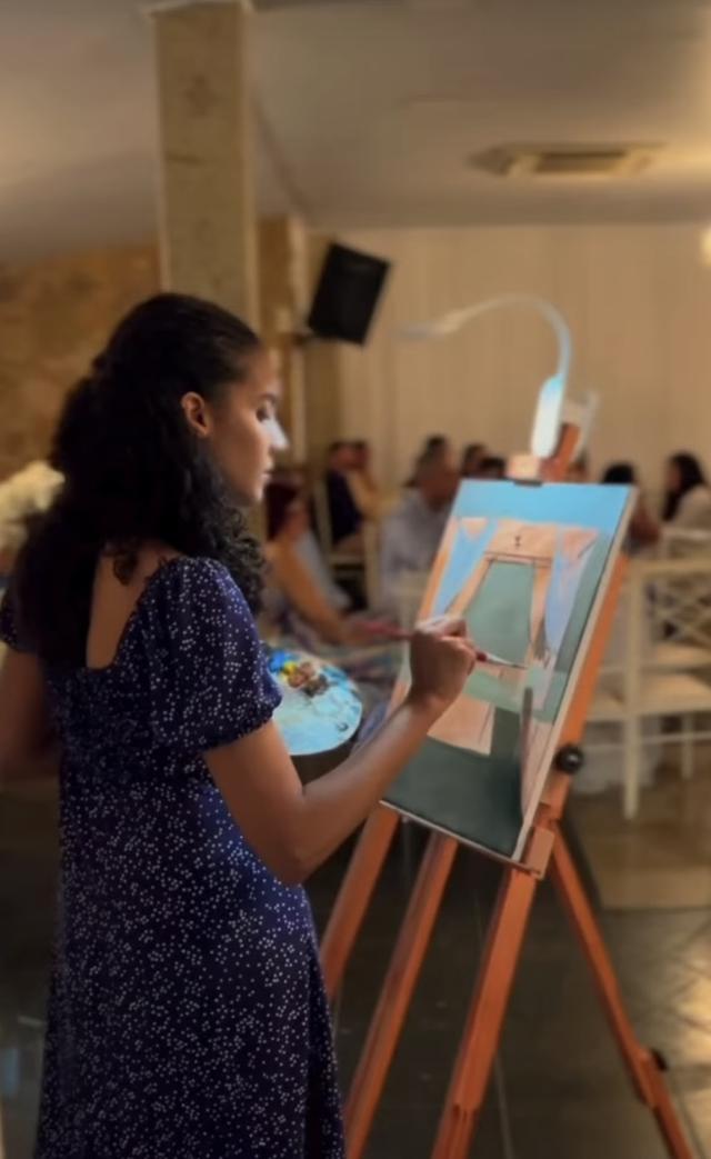 Fernanda Manhães - Pintura ao Vivo - 1