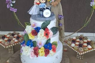 Bolo Fake & Casal de Noivinhos - 6