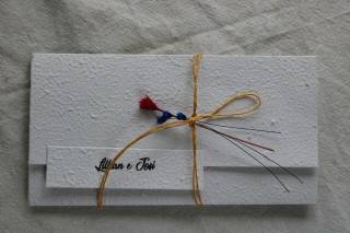 Convites em Papel Semente Artesanal - 9