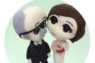 Bolo Fake & Casal de Noivinhos - 5